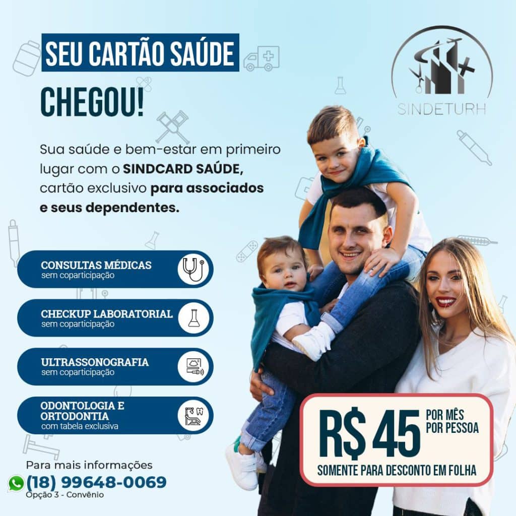 Sindeturh e Sindcard Saúde: A sua saúde e a da sua família em boas mãos!