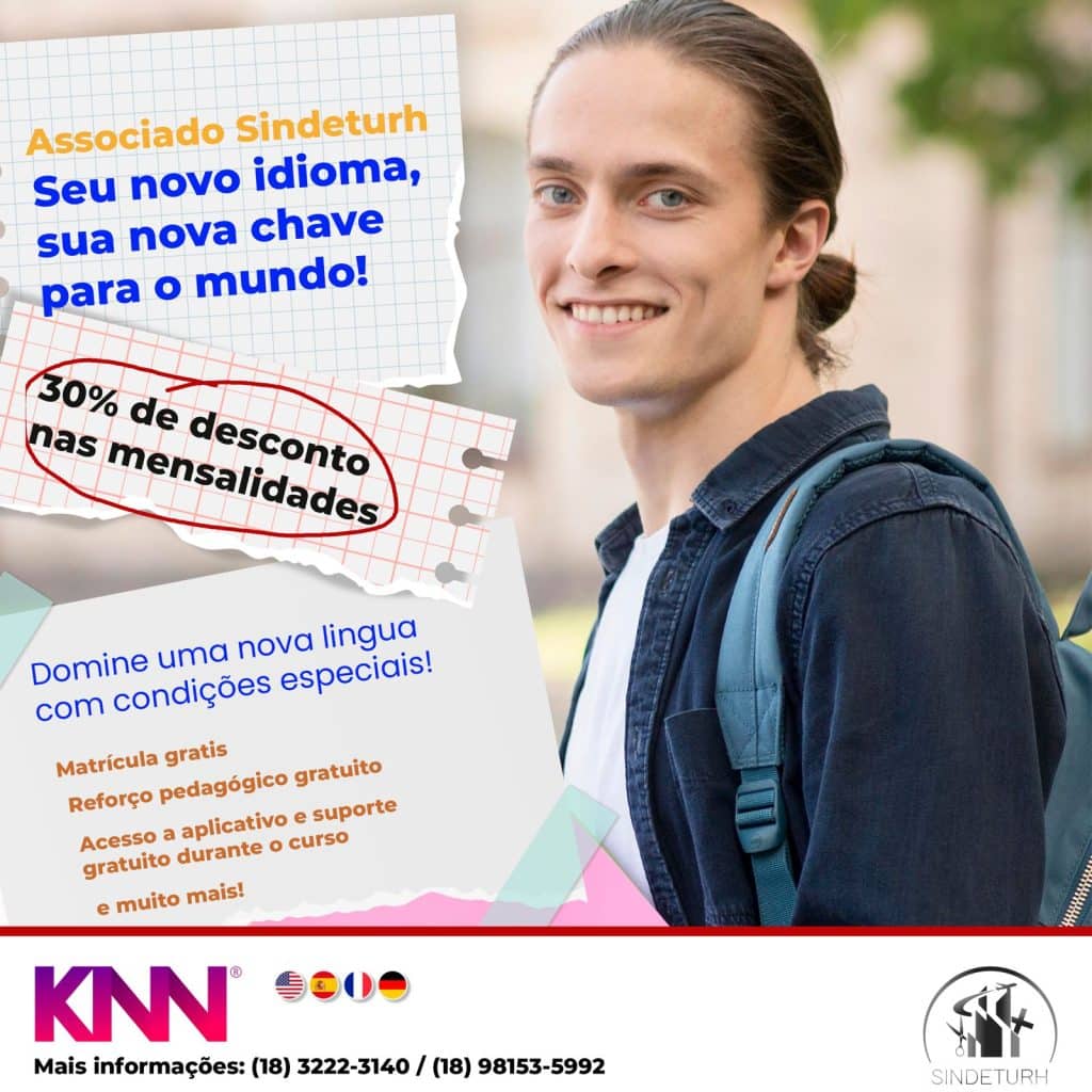 SINDETURH e KNN Idiomas: a parceria que impulsiona seu futuro!